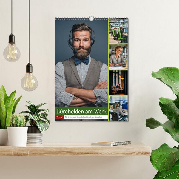 Produktbild: B&uuml;rohelden am Werk (Wandkalender 2026 DIN A3 hoch), CALVENDO Monatskalender