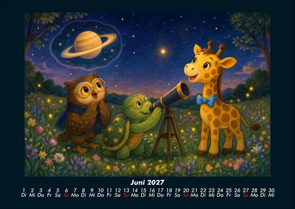 Produktbild: Kleine Astronomen 2027 Fotokalender DIN A4