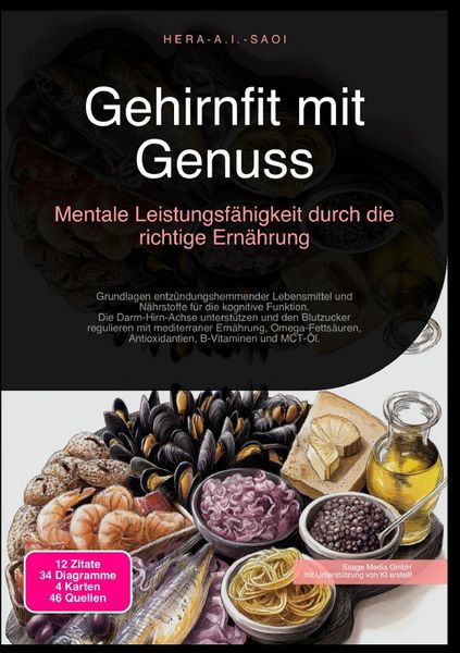 Produktbild: Gehirnfit mit Genuss: Mentale Leistungsf&auml;higkeit durch die richtige Ern&auml;hrung