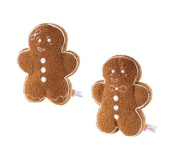 Heunec 344396 - Plüsch-Lebkuchen Frau oder Mann, 1 Stück (Vorauswahl nicht möglich), 29 cm