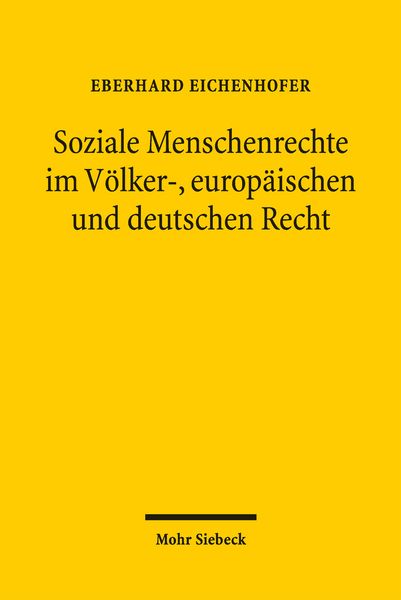 Produktbild: Soziale Menschenrechte im V&ouml;lker-, europ&auml;ischen und deutschen Recht