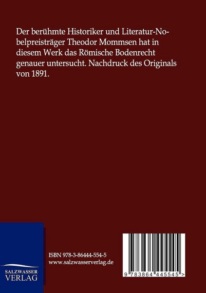 Produktbild: Zum R&ouml;mischen Bodenrecht