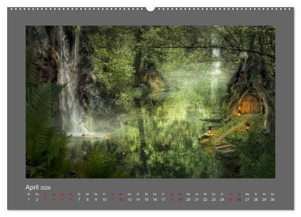Produktbild: Waldgeheimnisse (Wandkalender 2026 DIN A2 quer), CALVENDO Monatskalender