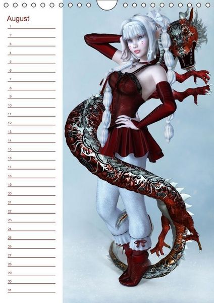 Produktbild: M&auml;dchen im Manga Style (Wandkalender immerw&auml;hrend DIN A4 hoch)
