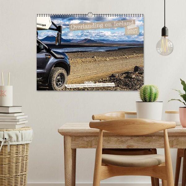 Produktbild: Overlanding on Iceland - Mit dem 4x4 Camper kreuz und quer &uuml;ber die Insel (Wandkalender 2027 DIN A3 quer), CALVENDO Monatskalender