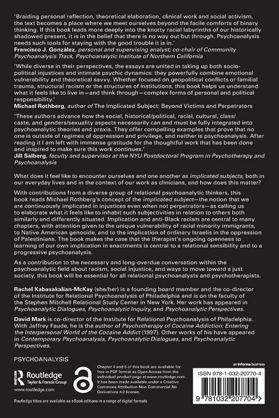 Produktbild: Inhabiting Implication in Racial Oppression and in Relational Psychoanalysis