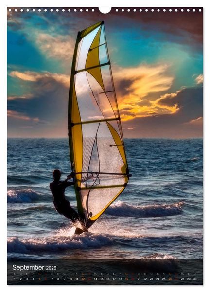 Produktbild: Windsurfing - Wind und Wellen (Wandkalender 2026 DIN A3 hoch), CALVENDO Monatskalender