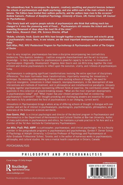 Produktbild: Innovations in Psychoanalysis