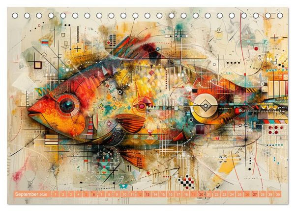 Produktbild: Nu abba Budder bei die Fische! (Tischkalender 2026 DIN A5 quer), CALVENDO Monatskalender