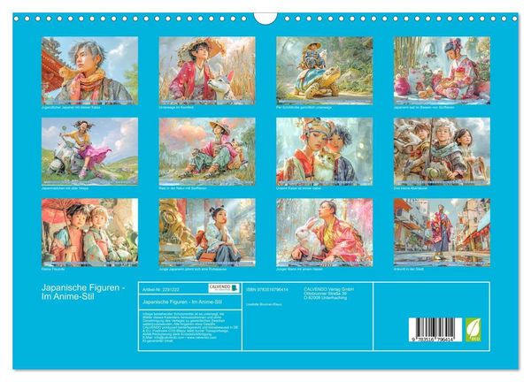 Produktbild: Japanische Figuren - Im Anime-Stil (Wandkalender 2027 DIN A3 quer), CALVENDO Monatskalender