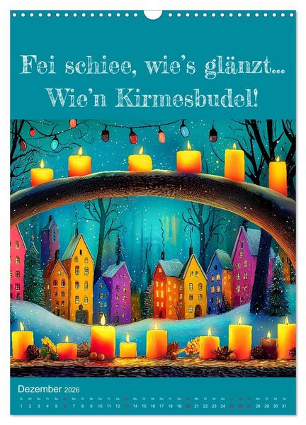 Produktbild: Erzgebirge mei Haamit - Mundart-Kalender mit s&auml;chsischem Humor (Wandkalender 2026 DIN A3 hoch), CALVENDO Monatskalender