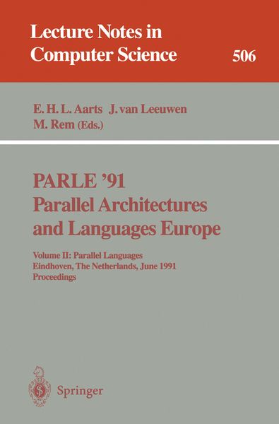 Produktbild: PARLE '91. Parallel Architectures and Languages Europe