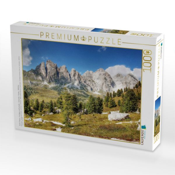 Produktbild: CALVENDO Puzzle Geisler Spitzen - Sas Rigais und Furchetta - S&uuml;dw&auml;nde - Gr&ouml;den - 3025 Hm | 1000 Teile Lege-Gr&ouml;&szlig;e 64x48cm Foto-Puzzle f&uuml;r gl&uuml;ckliche Stunden
