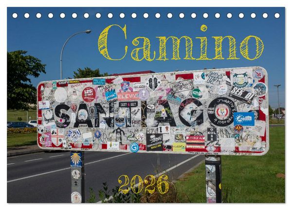 Produktbild: Camino 2026 (Tischkalender 2026 DIN A5 quer), CALVENDO Monatskalender