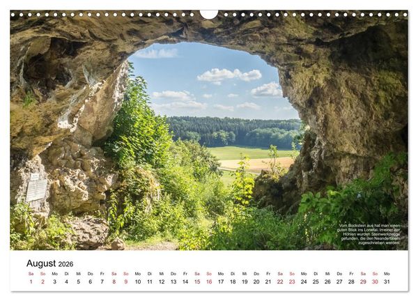 Produktbild: Das Lonetal - Wiege der menschlichen Kunst (Wandkalender 2026 DIN A3 quer), CALVENDO Monatskalender
