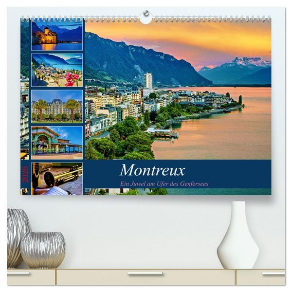 Produktbild: Montreux - ein Juwel am Ufer des Genfersees (hochwertiger Premium Wandkalender 2026 DIN A2 quer), Kunstdruck in Hochglanz