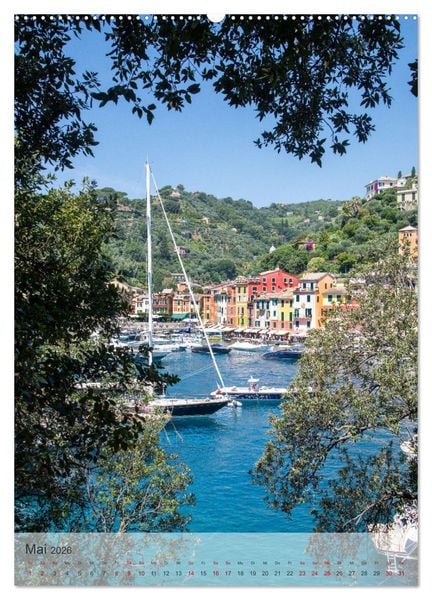 Produktbild: Portofino - Im Herzen der italienischen Riviera!! (hochwertiger Premium Wandkalender 2026 DIN A2 hoch), Kunstdruck in Hochglanz