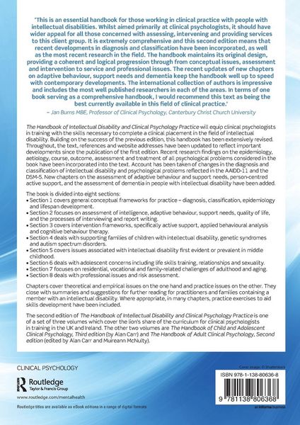 Produktbild: The Handbook of Intellectual Disability and Clinical Psychology Practice