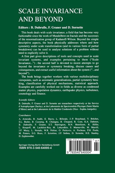 Produktbild: Scale Invariance and Beyond