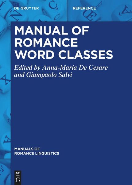 Produktbild: Manual of Romance Word Classes