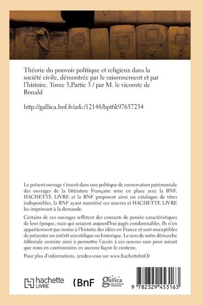 Produktbild: Th&eacute;orie du pouvoir politique et religieux dans la soci&eacute;t&eacute; civile