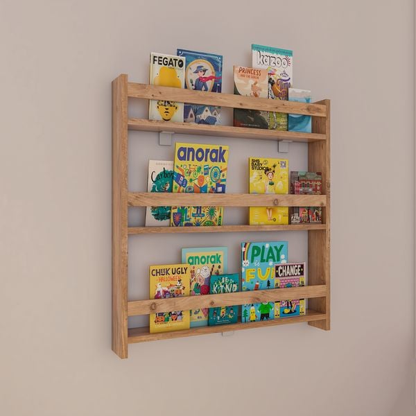 Produktbild: Holz Kinderregal B&uuml;cherregal Kinder Regal Kidos