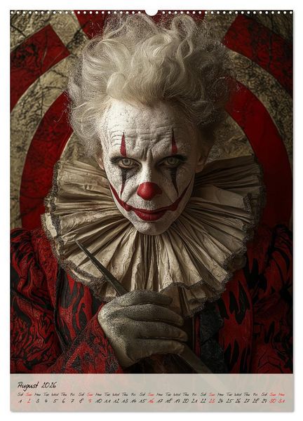 Produktbild: Circus Faces (High Quality Premium Wall Calendar 2026 DIN A2 portrait),CALVENDO 12 Month Wall Calendar