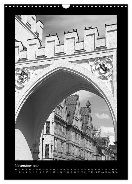 Produktbild: Liebenswertes M&uuml;nchen 2027 - Stilisierte Fotografien in schwarzwei&szlig; (Wandkalender 2027 DIN A3 hoch), CALVENDO Monatskalender