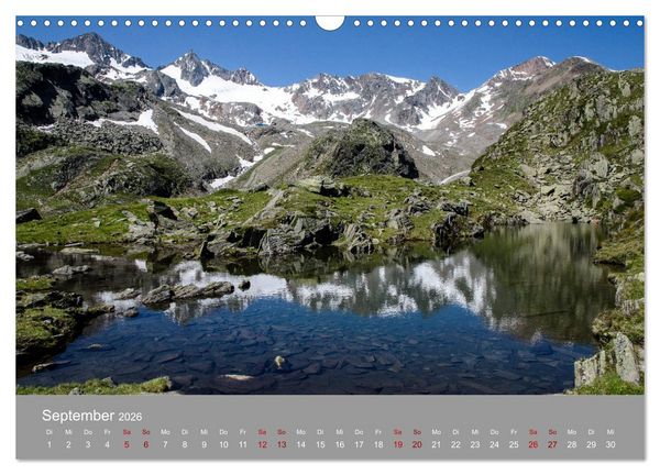 Produktbild: Das Stubaital in Tirol - Gipfelsturm und Gletscherseen (Wandkalender 2026 DIN A3 quer), CALVENDO Monatskalender