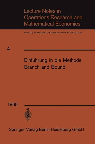 Produktbild: Einf&uuml;hrung in die Methode Branch and Bound
