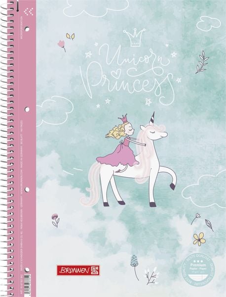 Brunnen Collegeblock A4 Liniert 27 Unicorn Princess, Nonbook von , Brunnen, 4061947037814