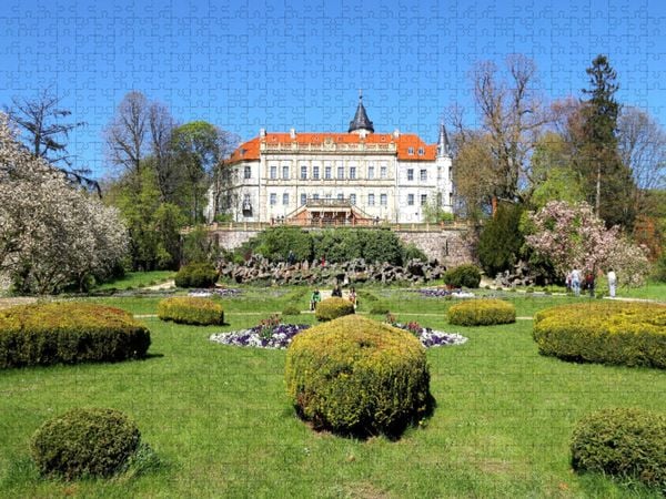 Produktbild: CALVENDO Puzzle Schloss Wiesenburg in Wiesenburg/Mark | 1000 Teile Lege-Gr&ouml;&szlig;e 64x48cm Foto-Puzzle f&uuml;r gl&uuml;ckliche Stunden