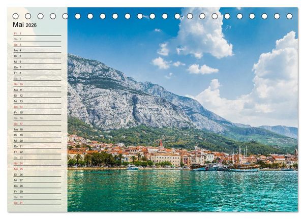 Produktbild: Dalmatien - Sonne, Strand und mehr (Tischkalender 2026 DIN A5 quer), CALVENDO Monatskalender