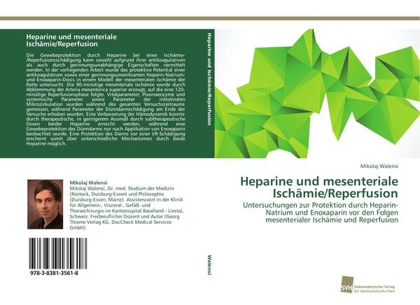 Produktbild: Heparine und mesenteriale Isch&auml;mie/Reperfusion