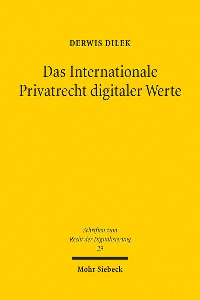 Produktbild: Das Internationale Privatrecht digitaler Werte