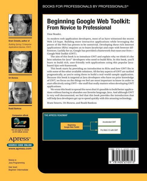 Produktbild: Beginning Google Web Toolkit