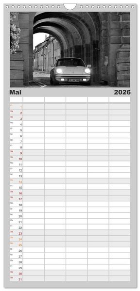 Produktbild: Familienplaner 2026 - Porsche 911 SC mit 5 Spalten (Wandkalender, 21 x 45 cm) CALVENDO