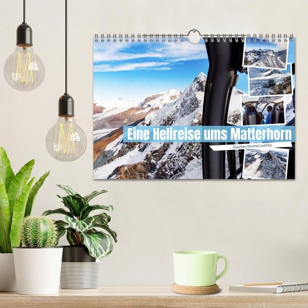 Produktbild: Eine Helireise ums Matterhorn (Wandkalender 2027 DIN A4 quer), CALVENDO Monatskalender
