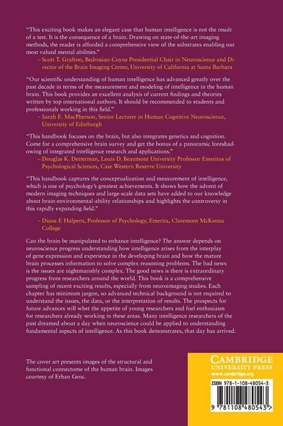 Produktbild: The Cambridge Handbook of Intelligence and Cognitive Neuroscience