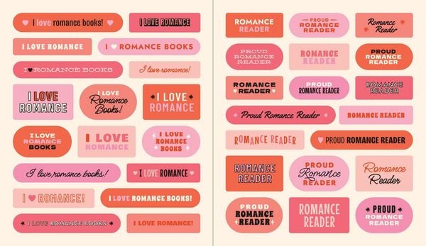 Produktbild: A Romance Reader's Sticker Book