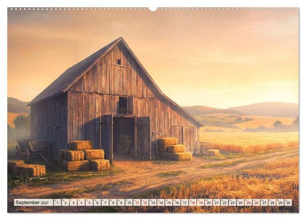 Produktbild: Auf dem Land - Eine Reise in die F&uuml;nfzigerjahre (hochwertiger Premium Wandkalender 2027 DIN A2 quer), Kunstdruck in Hochglanz