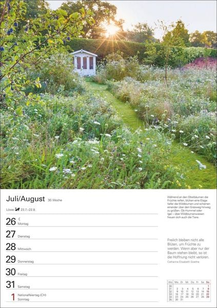 Produktbild: Gartenparadiese Wochenplaner 2027 - 53 faszinierende Fotografien