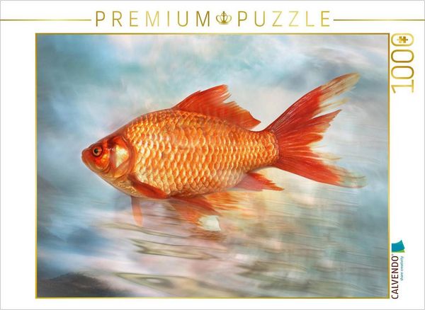 Produktbild: CALVENDO Puzzle Goldfisch | 1000 Teile Lege-Gr&ouml;&szlig;e 64x48cm Foto-Puzzle f&uuml;r gl&uuml;ckliche Stunden