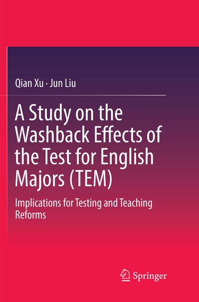 Produktbild: A Study on the Washback Effects of the Test for English Majors (TEM)