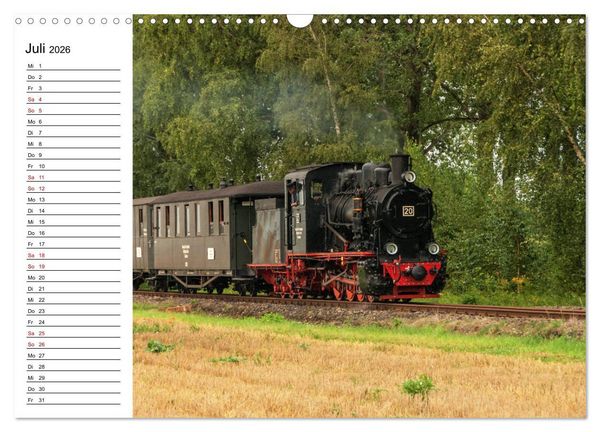 Produktbild: Die Mansfelder Bergwerksbahn (Wandkalender 2026 DIN A3 quer), CALVENDO Monatskalender