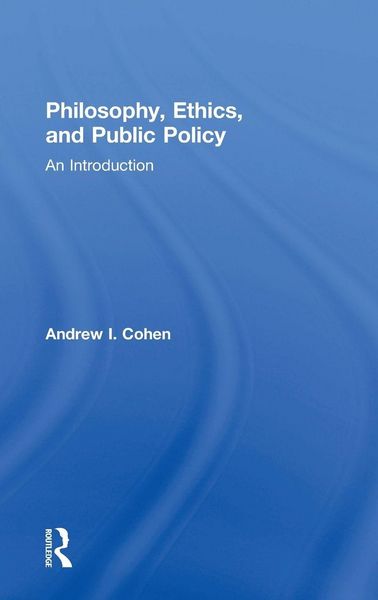 Produktbild: Philosophy, Ethics, and Public Policy