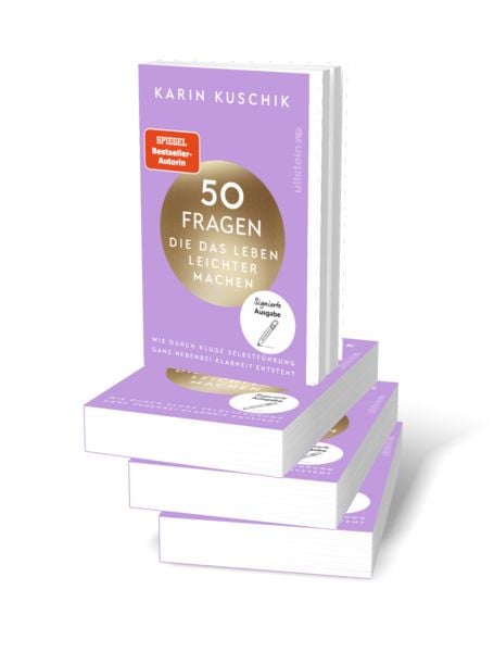 Produktbild: 50 Fragen, die das Leben leichter machen (signierte Ausgabe)