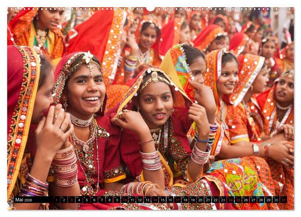 Produktbild: Indien - Rajasthan (hochwertiger Premium Wandkalender 2026 DIN A2 quer), Kunstdruck in Hochglanz