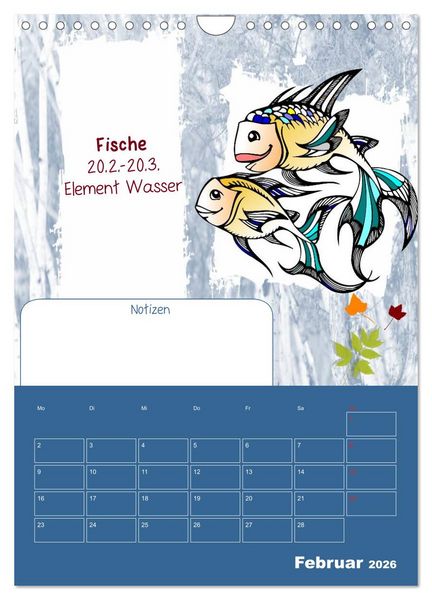 Produktbild: Sternzeichen &bull; Geburtstagskalender / Planer (Wandkalender 2026 DIN A4 hoch), CALVENDO Monatskalender
