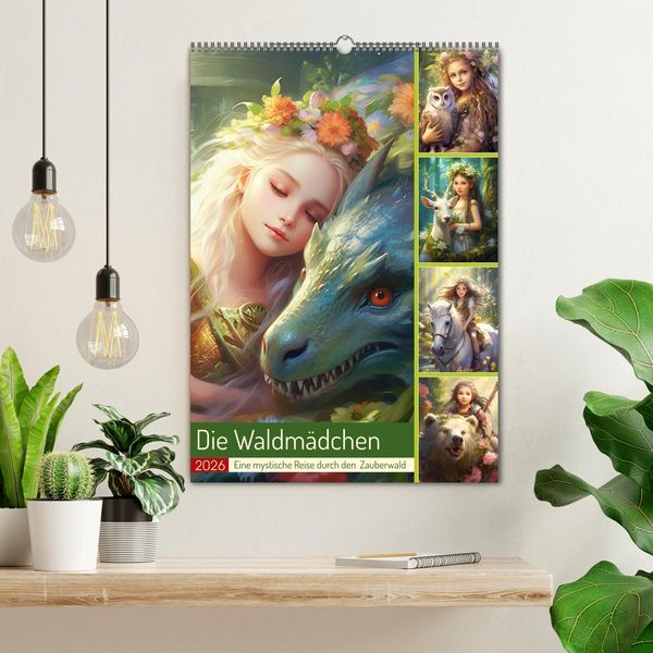 Produktbild: Die Waldm&auml;dchen. Eine mystische Reise durch den Zauberwald (Wandkalender 2026 DIN A2 hoch), CALVENDO Monatskalender